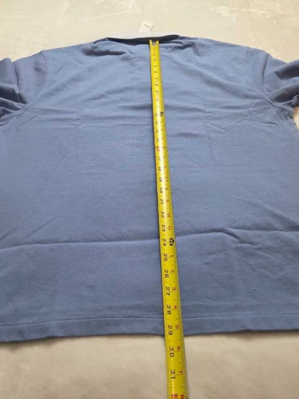 New (flaw) L J.Crew rugby shirt with striped oxford collar blue longsleve polo 2